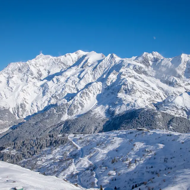 Le domaine skiable des Contamines Hauteluce