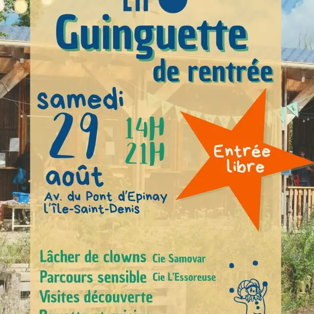 Animation estivale - Guinguette de rentrée à Lil’Ô_L'Île-Saint-Denis