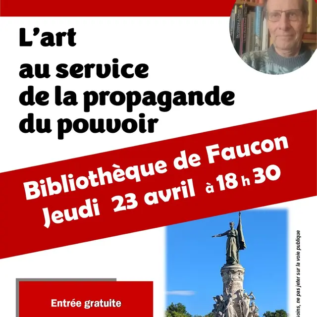 Conférence l'Art au service de la propaganda du pouvoir_Faucon
