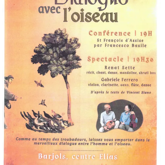 Spectacle de danse, chants et conférence : Dialogue avec l'oiseau_Barjols