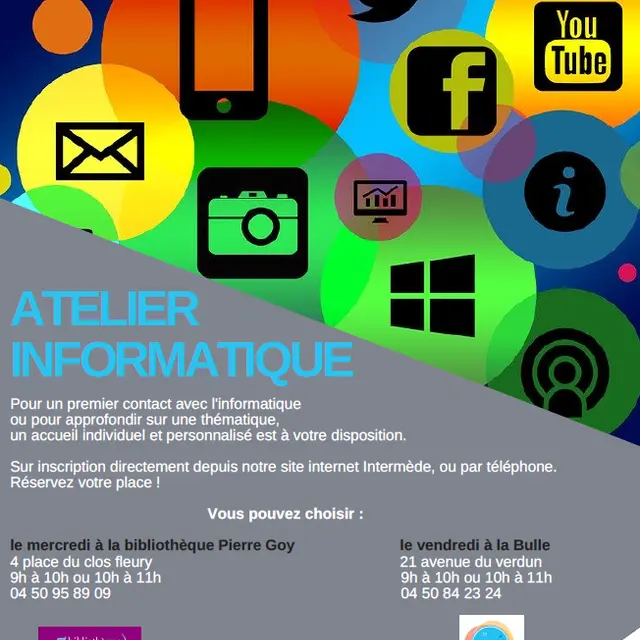 affiche atelier informatique