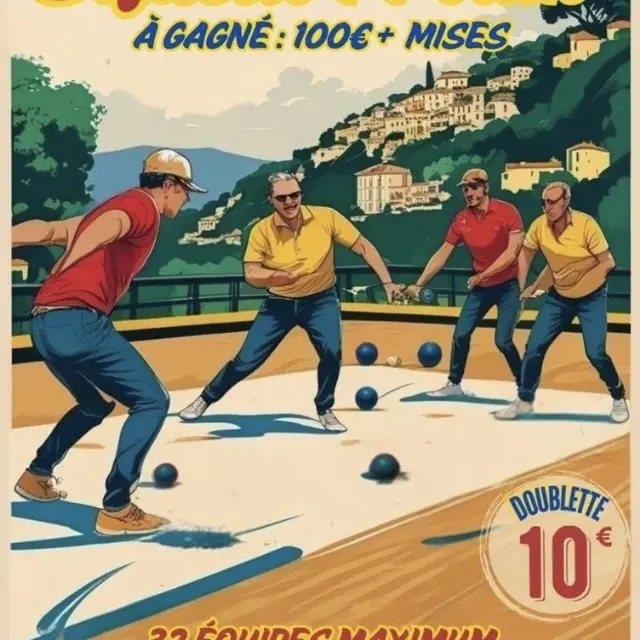 Concours de pétanque en doublette_Tende