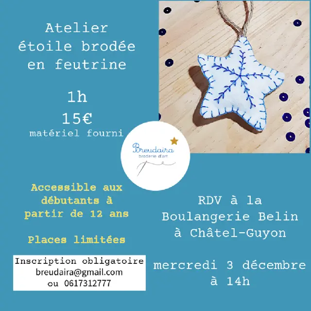 Atelier étoile feutrine Breudaira