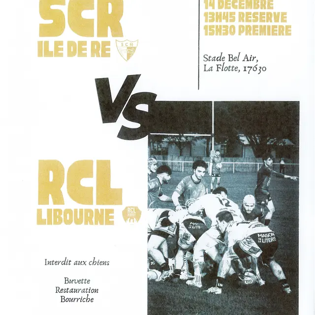 Match de rugby - SCR Ile de Ré_La Flotte