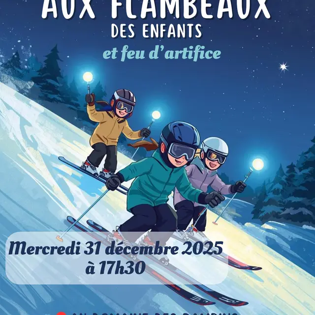 Descente aux flambeaux des enfants du 31 décembre_Corrençon-en-Vercors