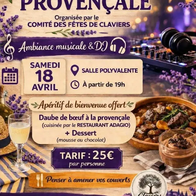 Soirée provençale_Claviers