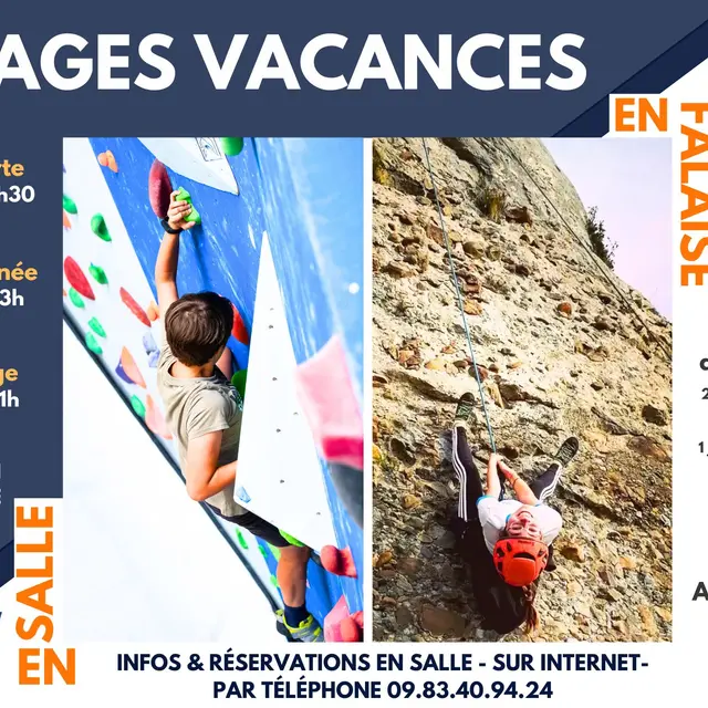 Stages découverte d'escalade