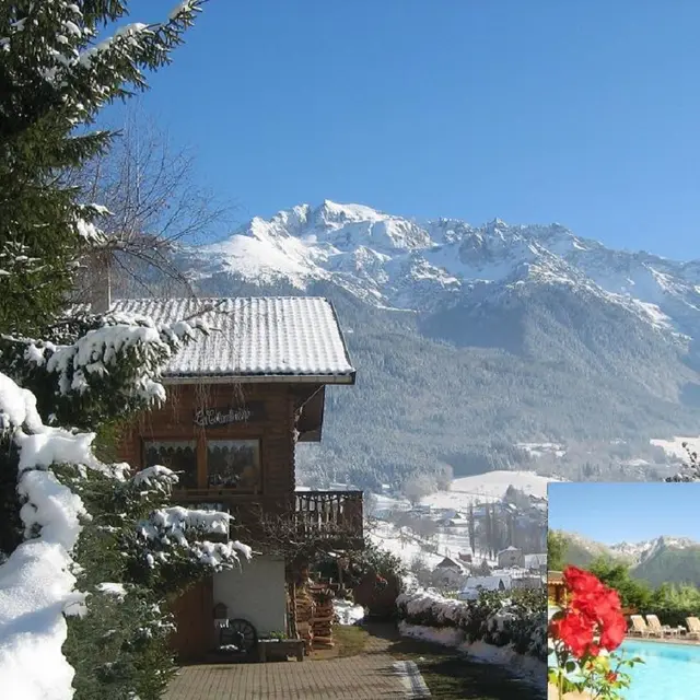 Un chalet en hiver