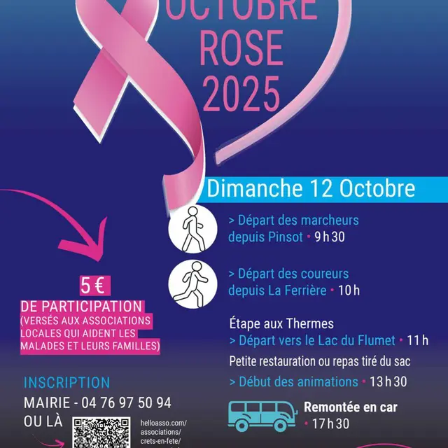 Octobre Rose dans la vallée du Haut Bréda -Crêts en Belledonne & Allevard