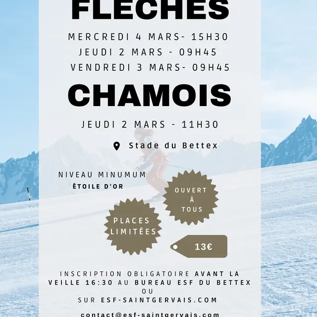 Flèches - ESF Saint-Gervais_Saint-Gervais-les-Bains