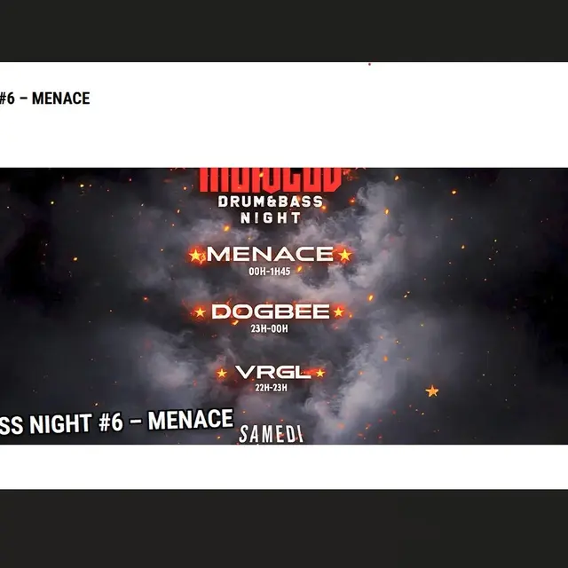 Drum and bass night #6 – Menace_Marseille