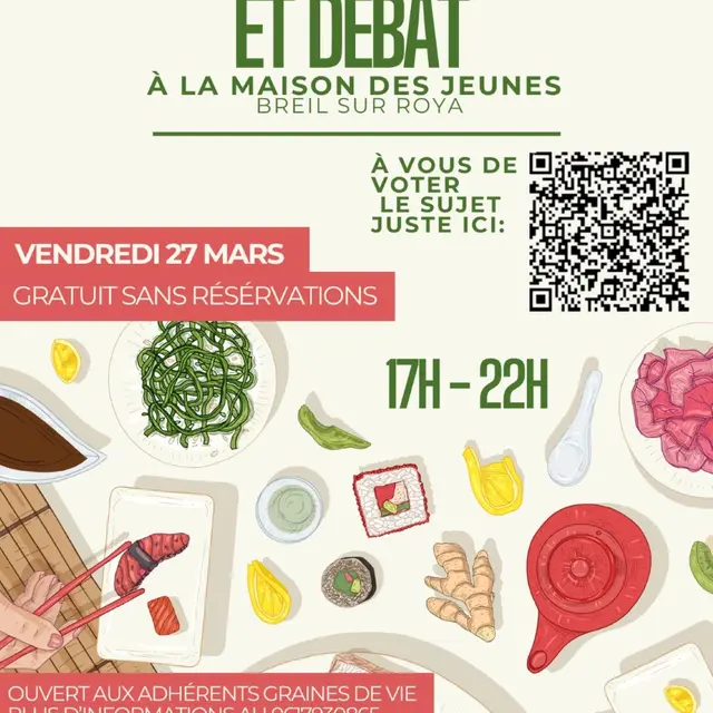 Soirée cuisine asiatique et débat_Breil-sur-Roya