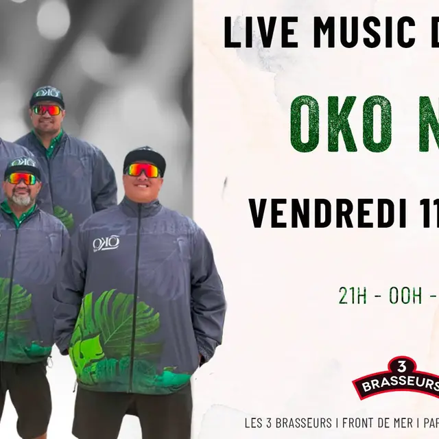 Oko Nui en concert aux 3 Brasseurs Tahiti_Papeete