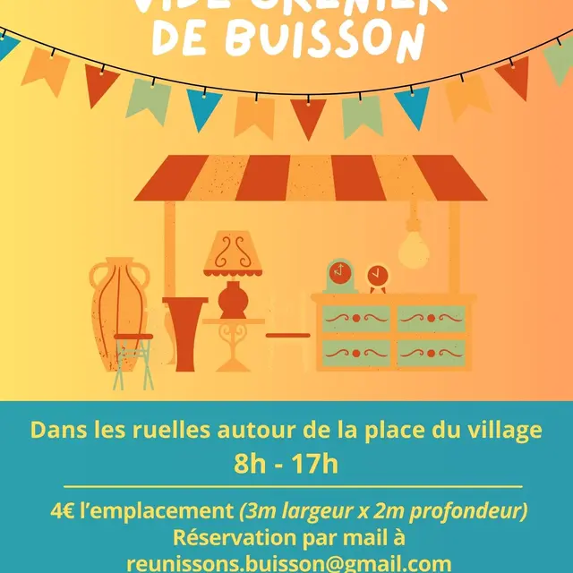 Affiche vide grenier
