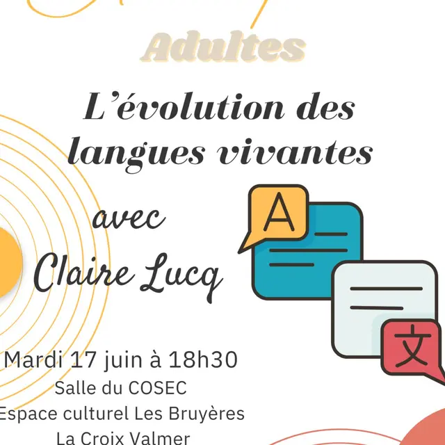 Atelier philo adulte : L'évolution des langues vivantes_La Croix-Valmer