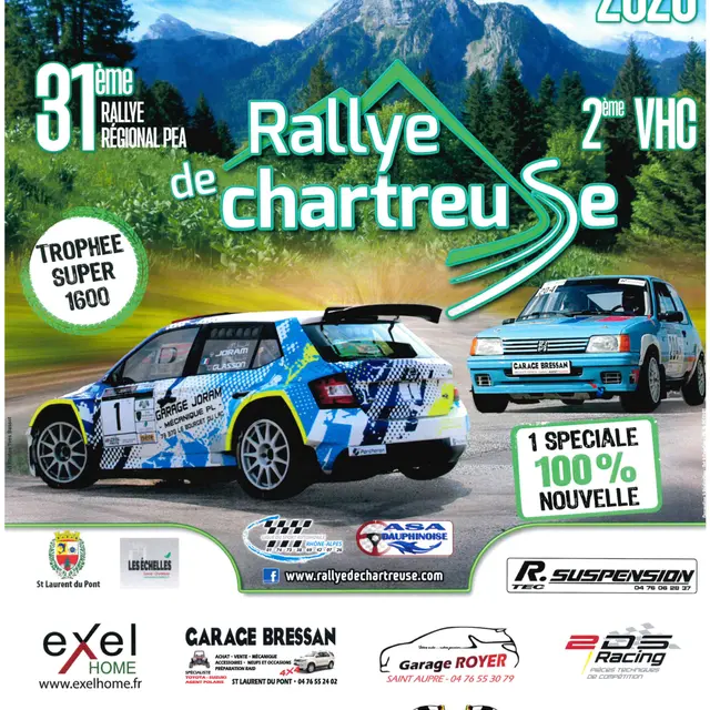 Rallye de Chartreuse : 31ème  édition_Saint-Laurent-du-Pont