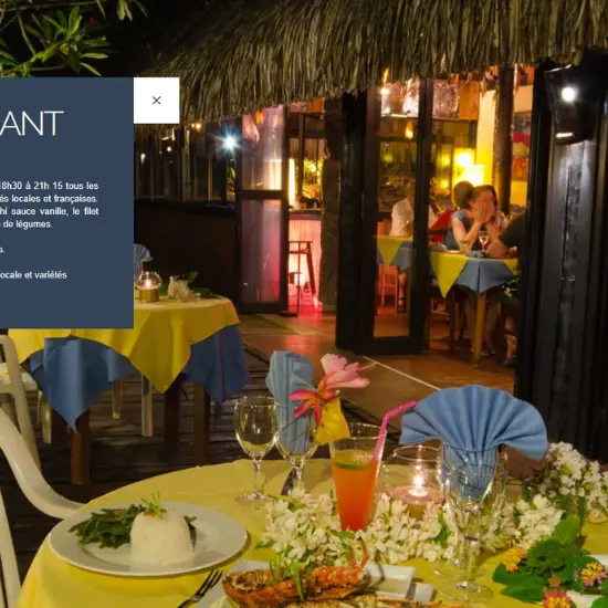 Bar Restaurant Jardin - Tahiti Tourisme