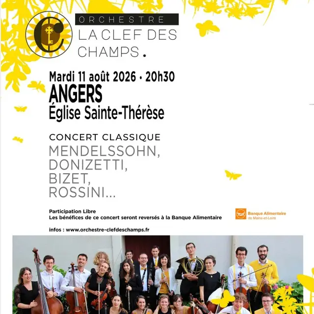 Concert de l'Orchestre La Clé des Champs dans l'église Sainte Thérèse_Angers