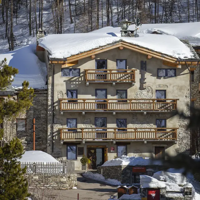 Façade extérieure - Chalet hôtel du Fornet Val d'Isère