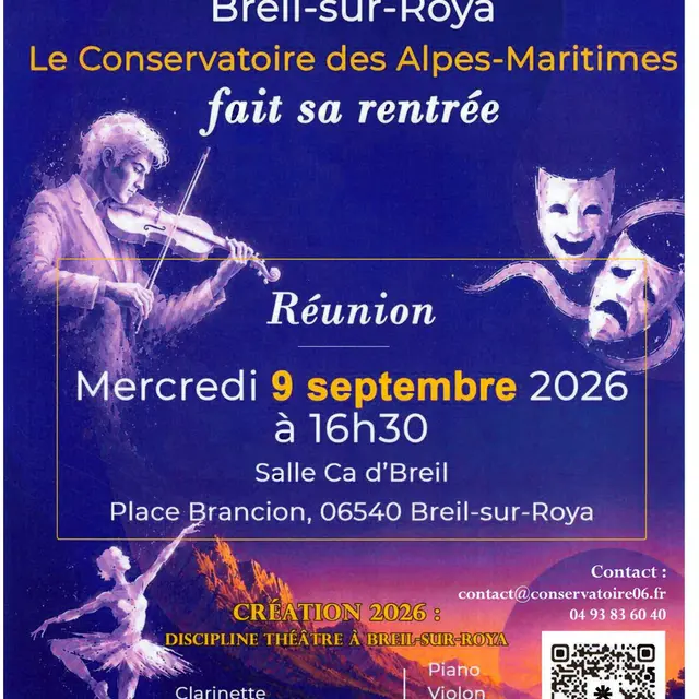 réunion de rentrée du conservatoire de musique_Breil-sur-Roya