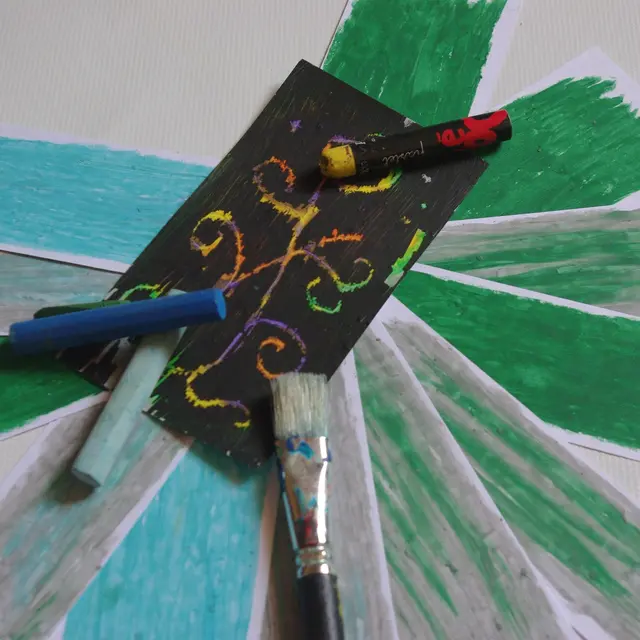 Atelier Carte à gratter à Salagon_Mane