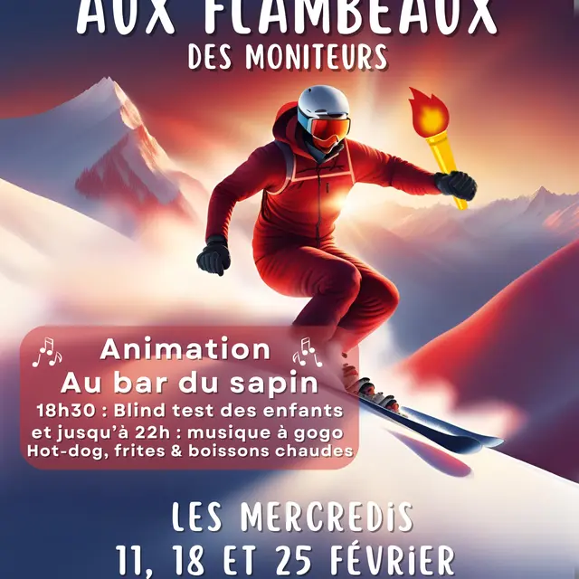 Descente aux Flambeaux des Moniteurs_Corrençon-en-Vercors