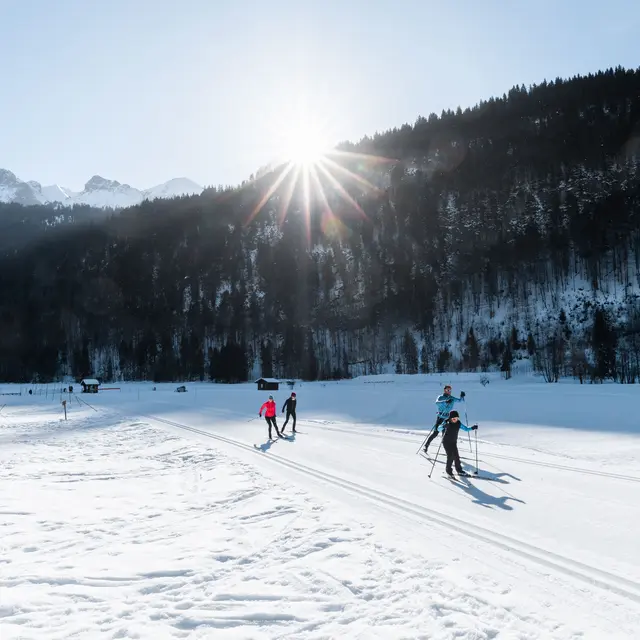 Premières traces sur le domaine nordique_Le Grand-Bornand