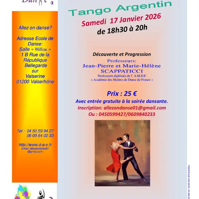 Stage de Tango Argentin_Valserhône