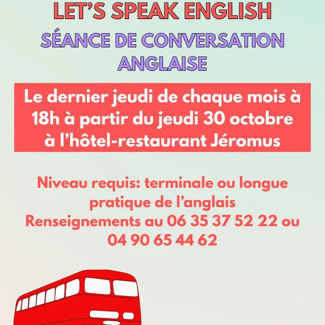 Séance de conversation anglaise_Loriol-du-Comtat