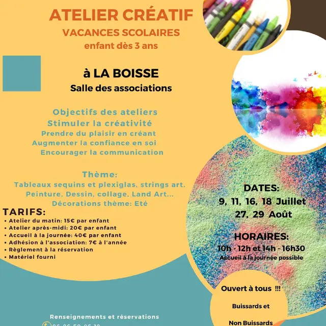 Ateliers créatifs_La Boisse