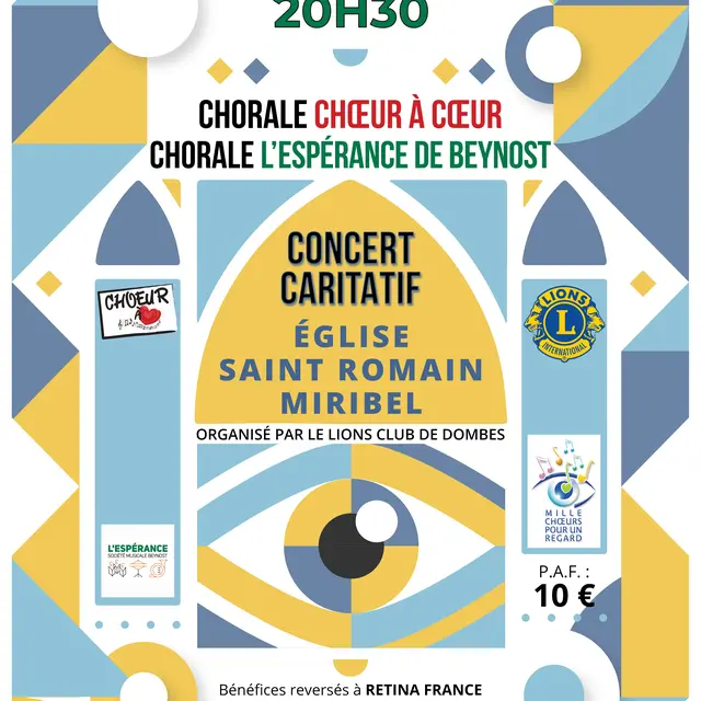 Concert chœurs église St Romain