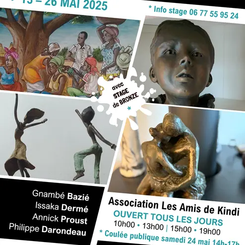 Exposition de l'Association Les Amis de Kindi à La Petite École_Sainte-Marie-de-Ré