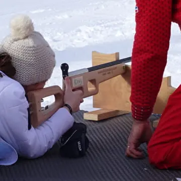 Biathlon avec l'ESF_Abriès-Ristolas