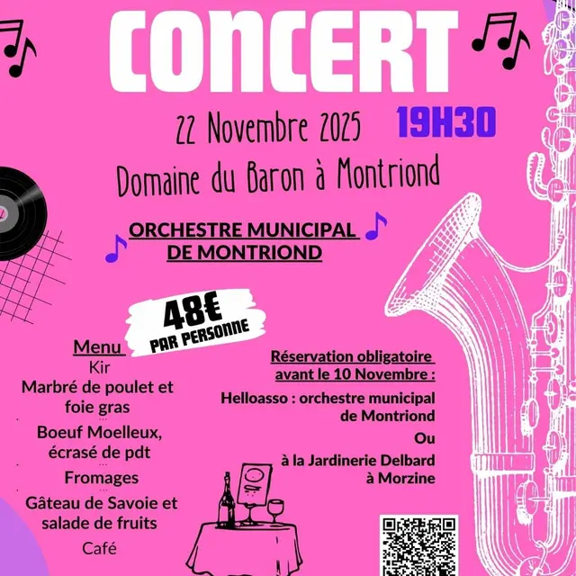 Dîner-Concert de l'Orchestre Municipal de Montriond_Montriond