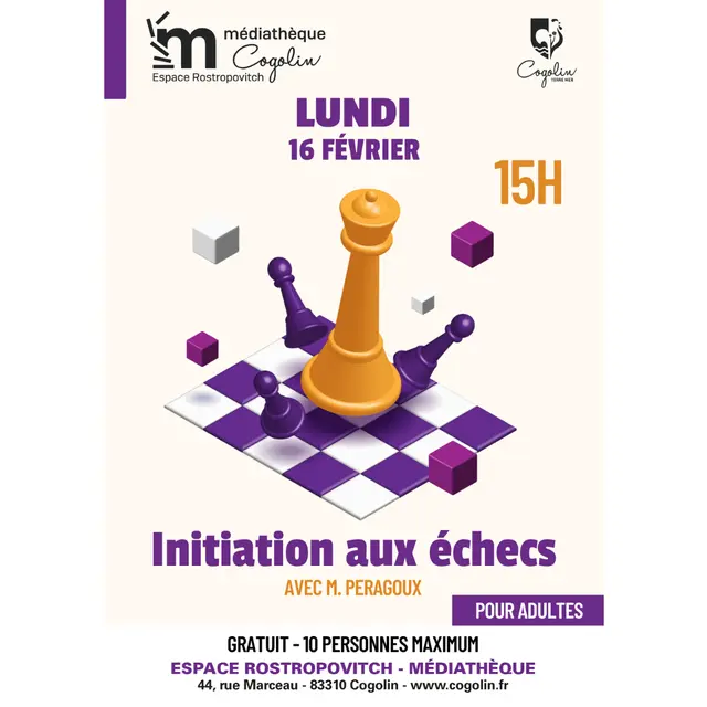Initiation aux échecs adultes_Cogolin