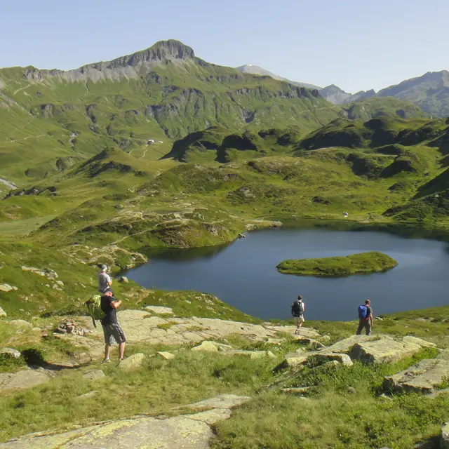 Lac de Pormenaz vue du haut