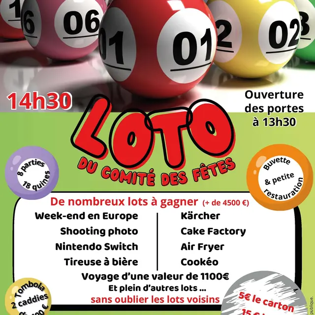 Loto du comité des fêtes d'Entressen_Istres