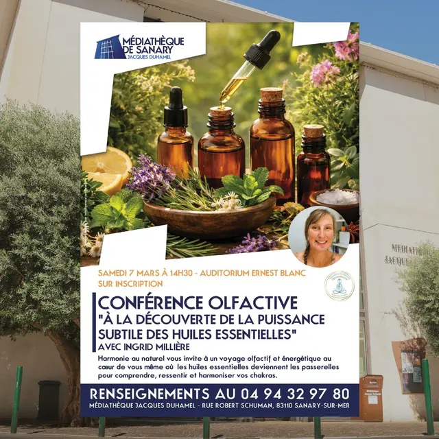 Conférence olfactive  A la découverte de la puissance subtile des huiles essentielles_Sanary-sur-Mer