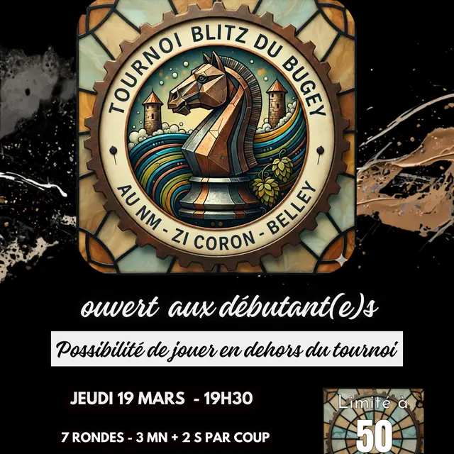 Tournoi d'échecs Blitz du Bugey_Belley