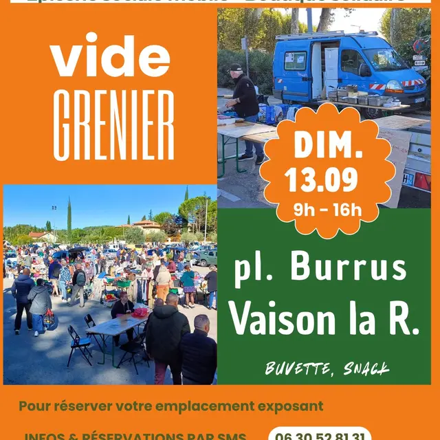 Vide grenier 'Ecorev'_Vaison-la-Romaine