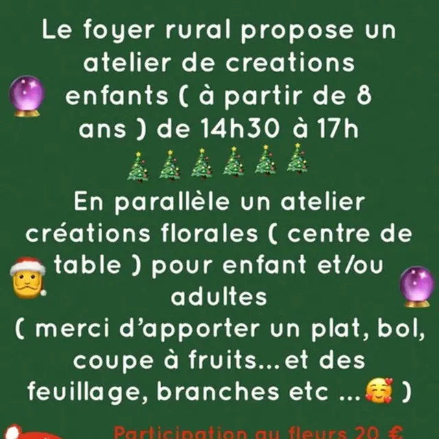 Atelier de créations de Noël_Mormoiron