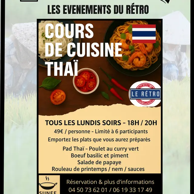 Cours de cuisine Thaï au Rétro_La Chapelle-d'Abondance