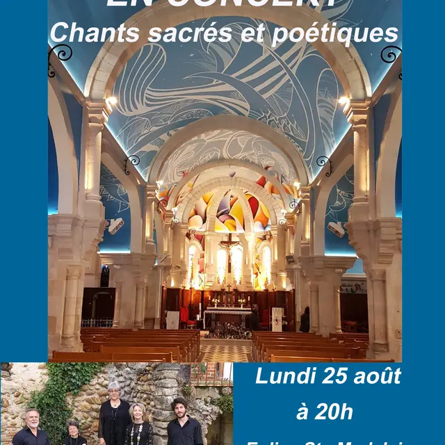 Quintette vocal à l'église Sainte Madeleine_Châtelaillon-Plage