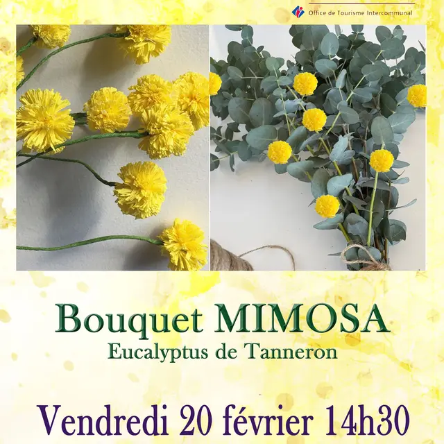Atelier à l'Oustaou dou païs- Bouquet de fleurs en papier de soie_Tanneron