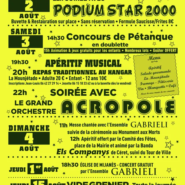 comite des fêtes de Mijanes