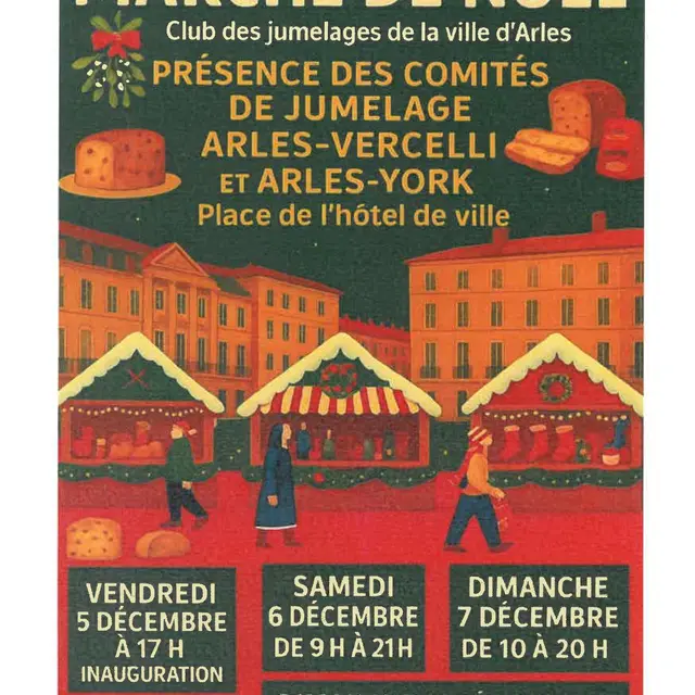 Marché de Noël du club des jumelages de la ville d'Arles_Arles