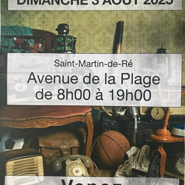 Vide grenier à Saint Martin_Saint-Martin-de-Ré