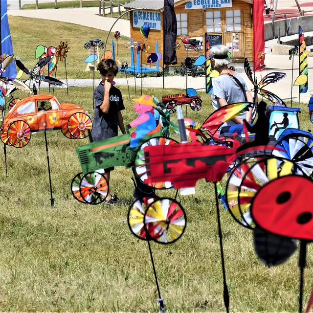 Jardin du vent avec Turbulance