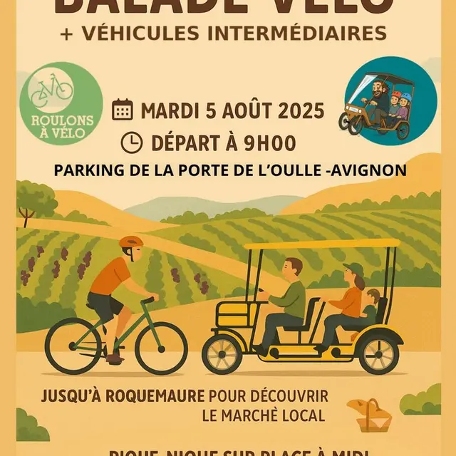 Balade à vélo & véhicules intermédiaires_Villeneuve-lez-Avignon