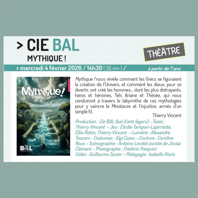 CIE BAL Mythique - Jeune Public_Vallauris Golfe - Juan